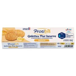 Protibis Galettes pur beurre hyperprotéinées & hyperénergétiques nature (x16)