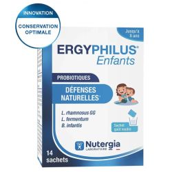 Nutergia Ergyphilus Enfants 1-8 ans probiotiques défenses naturelles (14 sachets)