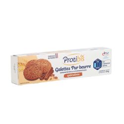 Protibis Galettes pur beurre hyperprotéinées & hyperénergétiques Spéculoos (x16)
