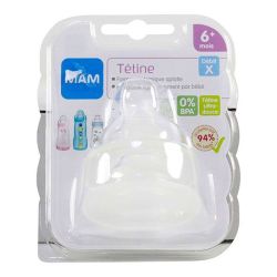 Mam Tétine Silicone 6Mois+ Debit X Ultra-Rapide x2