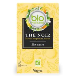 Vitavea BioNutrisanté Thé noir Elimination saveur Bergamote, Citron (20 sachets)