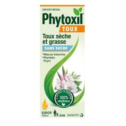 Phytoxil Toux Sèches et grasse Sans Sucre Sirop 120Ml