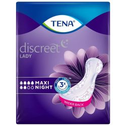 Tena Lady Discreet Maxi Night serviettes absorbantes pour fuites urinaires (x12)