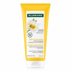 Klorane Reflets Blonds Après-Shampoing illuminateur & adoucissant à la camomille (200 ml)
