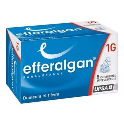 Efferalgan paracétamol 1000 mg arôme agrumes (8 comprimés effervescents)