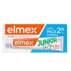 Elmex Dentifrice Junior Menthe anti-caries 6-12 ans (2 x 75 ml)