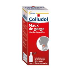 Colludol collutoire maux de gorge lidocaïne, hexamidine (30 ml)