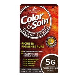 COLOR & SOIN Coloration Permanente 5G Châtain Clair Doré