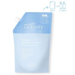 Mon Petit La Rosée Ecorecharge Gel Lavant bébé ultra doux glycérine végétale bio (800 ml)