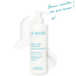 La Rosée Crème corps hydratante au beurre de karité bio grand format (400 ml)