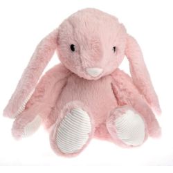 Pelucho Bouillotte sèche peluche Lapin Rose aux grains de blé et fleurs de lavande