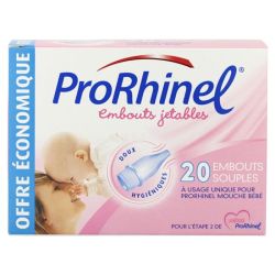 Prorhinel Embouts Jetables Souples Nourrissons Jeunes Enfants x20