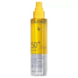 Eau Solaire Très Haute Protection SPF50+ invisble, résiste à l'eau, visage, corps & cheveux (150 ml)