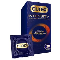 Durex Intensity préservatifs sans latex, plus de chaleur corporelle partagée (x20)