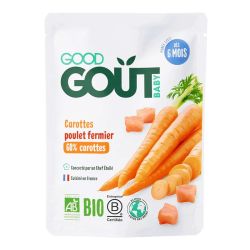 Good Goût Baby Plat bio Carottes é Poulet Fermier bébé dès 6 mois (190 g)