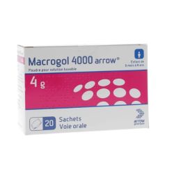 Macrogol 4000 Arrow 4g, 20 sachets