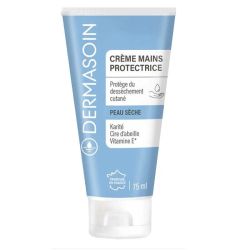 Dermasoin Crème Mains Protectrice karité, cire d'abeille, vitamine E (75 ml)