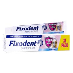 Fixodent Pro Plus Barrière Anti-Particules Arôme Frais crème adhésive pour prothèses dentaire (57 g)