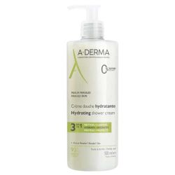 A-Derma Crème Douche Hydratante peaux fragiles 3-en-1 nettoie, hydrate, protège (500 ml)