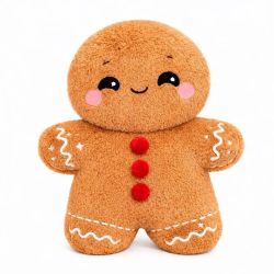 Pelucho Bouillotte sèche peluche Bonhomme Pain d'Épices aux grains de blé et fleurs de lavande