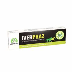 Iverpraz Duo 7.49G Ivermectine Praziquantel Pâte Orale Chevaux 700Kg