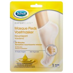Scholl Masque Pieds Nourissant à l'Huile d'Argan 1 paire