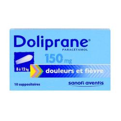 Doliprane 150Mg Sup 10