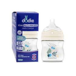 Dodie Biberon Tétine Multiperforée Bleu De 0 A 6 Mois (150 ml)