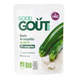Good Goût Baby Plat végétarien Risotto de courgettes au chèvre bébé dès 8 mois (190 g)