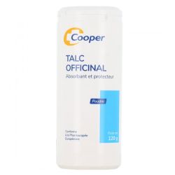 Cooper Talc Officinal en poudre absorbe & protège (poudreuse 120 g)