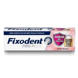 Fixodent Pro Plus crème adhésive Barrière Anti-particules goût neutre (57 g)