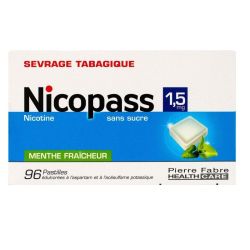 Nicopass 1,5Mg Past Ss Suc Menth Fr Plq/96E²Ee