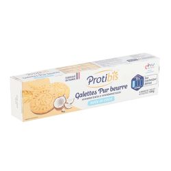 Protibis Galettes pur beurre hyperprotéinées & hyperénergétiques noix de coco (x16)