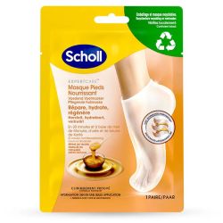 Scholl Masque Pieds Nourrissant au Miel de Manuka 1 paire