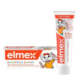 Elmex Dentifrice Enfant 3-6 ans anticaries, renforce les dents (50 ml)