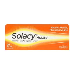 Solacy Adultes rhume, rhinite, rhinopharyngite (90 gélules)