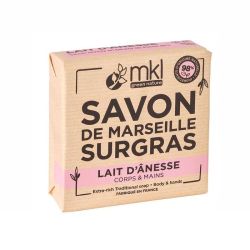 Savon de Marseille surgras au lait d'ânesse corps et mains (100 g)
