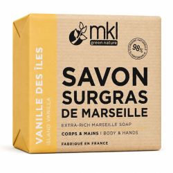 MKL Green Nature Savon de Marseille Surgras - Vanille des Îles (100 g)