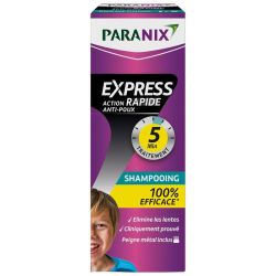 Paranix Express Shampooing anti-poux action rapide 5 minutes (200 ml + peigne)