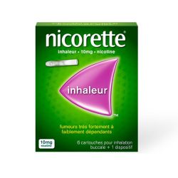 Nicorette Inhaleur solution de sevrage tabagique (6 cartouches + 1 dispositif))