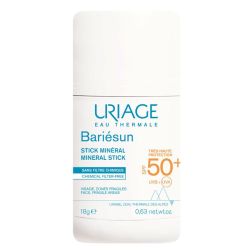 Uriage Bariésun Stick Minéral SPF50+ protection solaire visage, zones fragiles (18 g)