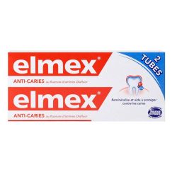 Elmex Dentifrice Protection Anti-Caries (pack de 2 x 75 ml)