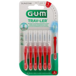 Gum Trav-Ler Brossettes interdentaires 0,8 mm (x6)