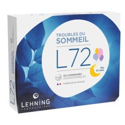 Lehning L72 troubles du sommeil (40 comprimés)