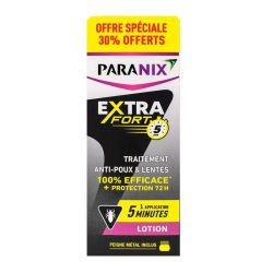 Paranix Extra Fort 5 minutes Lotion anti-poux et lentes 200ml +30% OFFERT