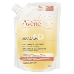 Avène Xeracalm AD Huile Lavante Relipidante peaux sèches à atopiques (éco-recharge 400 ml)