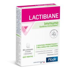 PiLeJe Lactibiane Immuno système immunitaire goût menthe (30 comprimés)