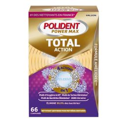 Polident Total Action Nettoyant pour prothèses dentaires (66 comprimés)