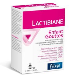 PiLeJe Lactibiane Enfant Gouttes microbiote intestinal & immunité (30 ml)