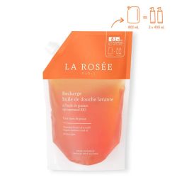 La Rosée Éco-recharge Huile de douche lavante à l'huile de graines de tournesol bio (800 ml)